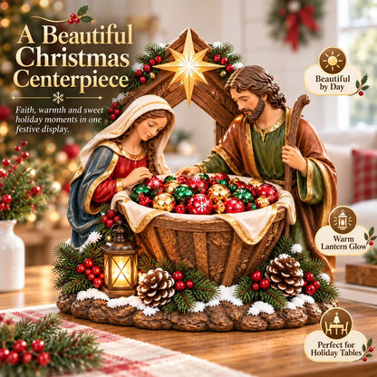 ⏳ Last Day 49% OFF – ✝️ Bethlehem Blessing Bowl™ | Lighted Nativity Christmas Treat Bowl 🎄