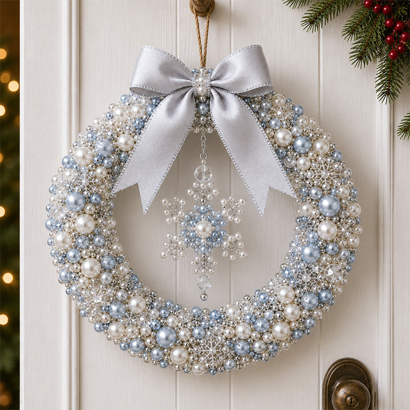 💎🎀Kit de guirnalda navideña de cuentas DIY – Crea tu propia decoración de puerta festiva
