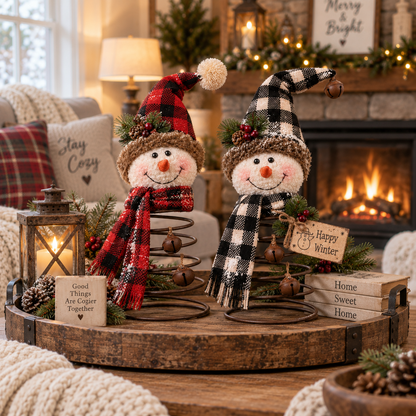☃️Winter Wobble Snowman™ – Rustic Snowman Collection