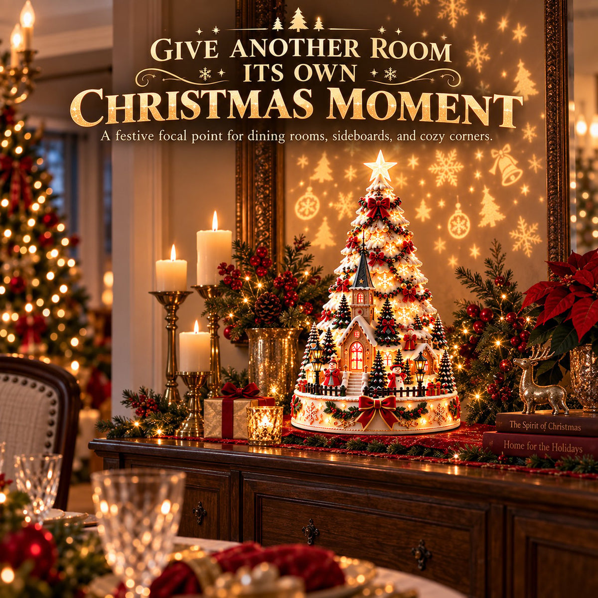 🔥HOT SALE🔥🏆 60,000+ Sold - 🎄MerryRealm™ Christmas Village Lightscape Tree