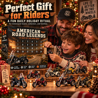 24-Day Motorcycle Advent Calendar | Premium Biker Holiday Gift 2D