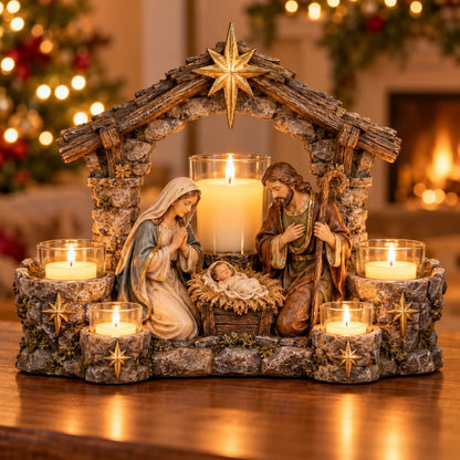 🕯️ Light of His Presence — Sacred Christian Candleholder ✝️