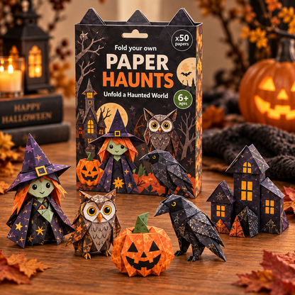 🎃DIY Halloween Paper-💕Step-by-Step Guide Included