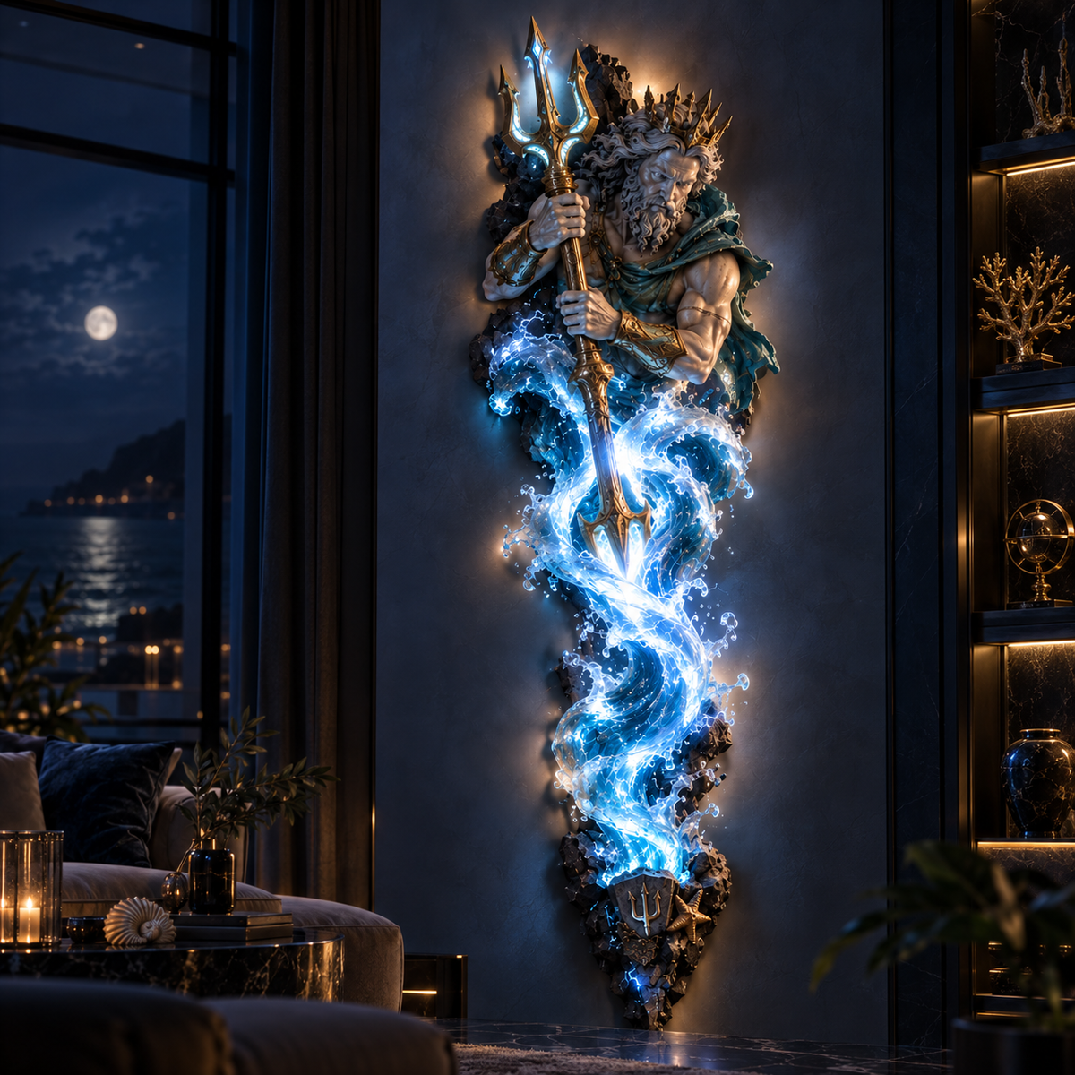 ⏰Limited Stock 50% OFF -  ⚡🌊 Mythological Sculpture Wall Lamp Collection 🏛️✨