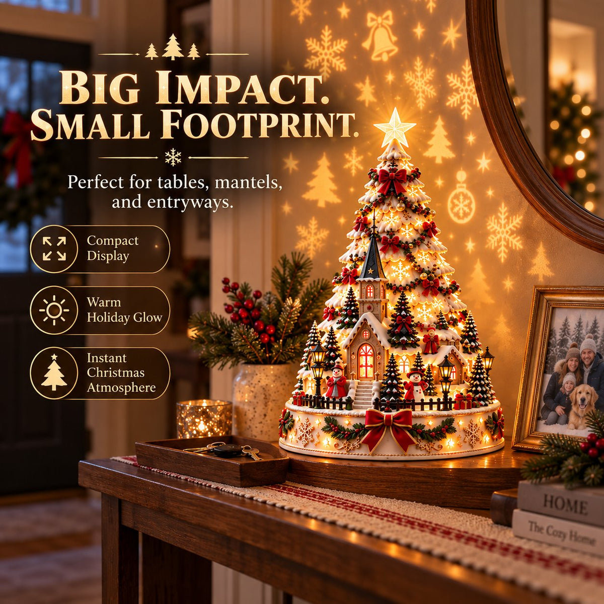 🔥HOT SALE🔥🏆 60,000+ Sold - 🎄MerryRealm™ Christmas Village Lightscape Tree
