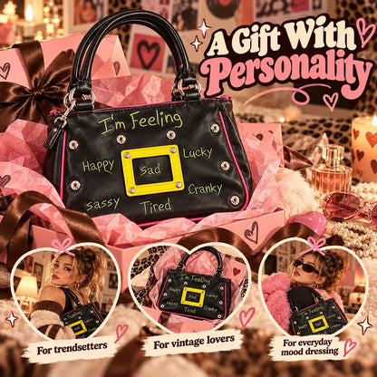 🔥Y2K Shoulder Bag – Interchangeable Embroidered Patches & Buckle Display Window
