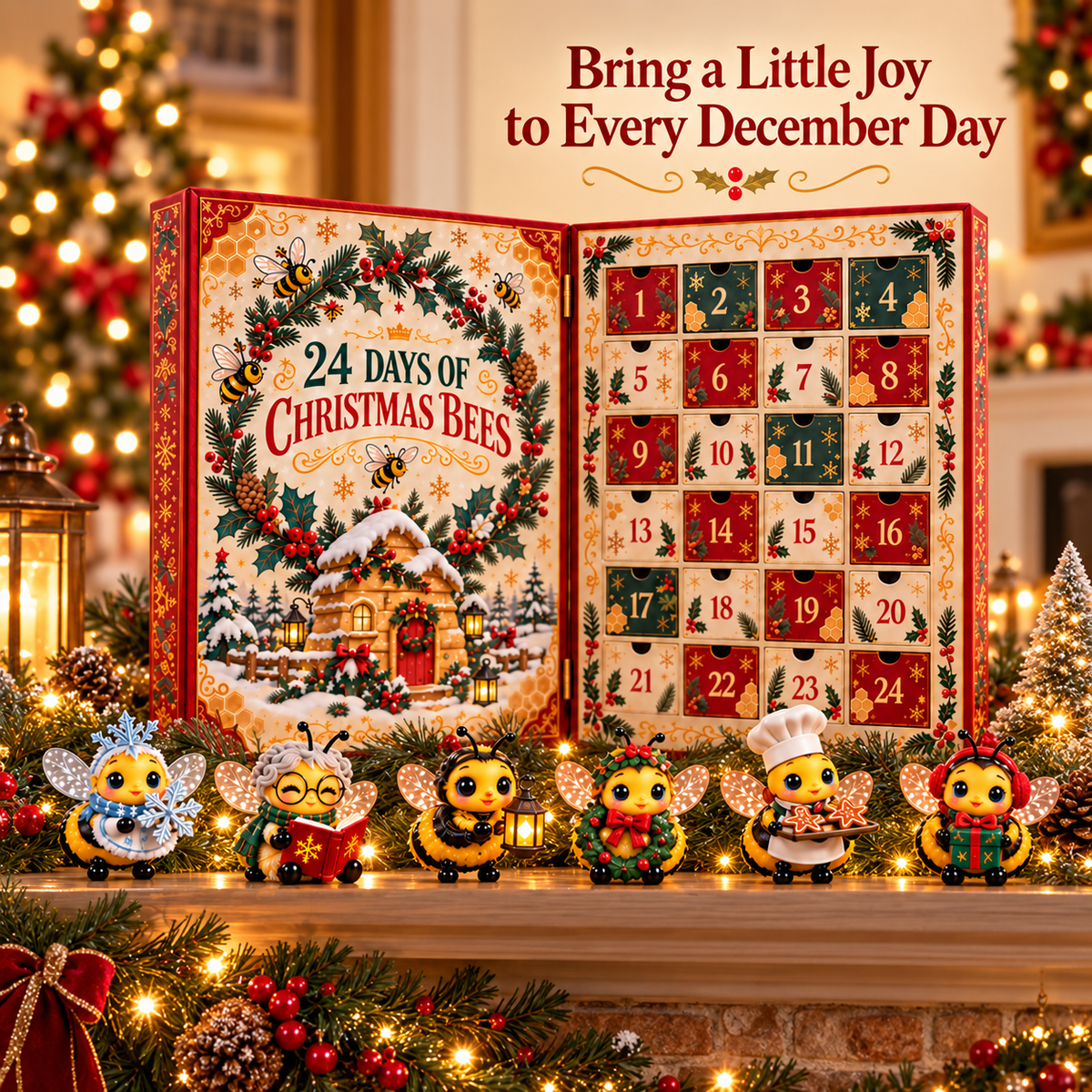🐝 24 Days of Christmas Bees Advent Calendar – A Little Bee, A Little Joy Every Day