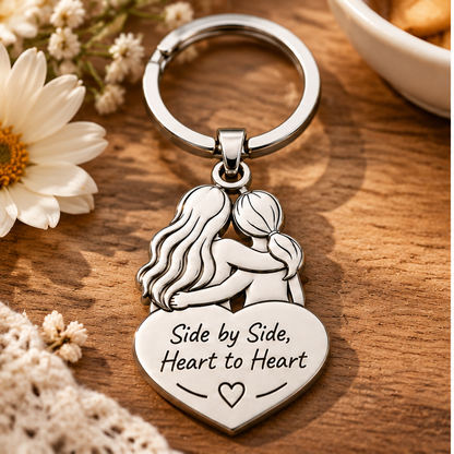 ❤️ Side by Side™ Friendship Keychain – Heart to Heart Best Friends Gift