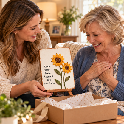 🌻✨Bloom & Create DIY Floral Yarn Art Plaque Kit - A Handmade Keepsake from the Heart❤️