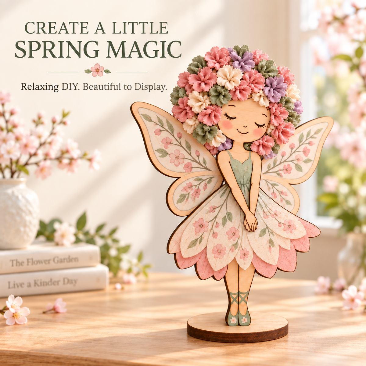 DIY Flower Fairy Wooden Craft Kit