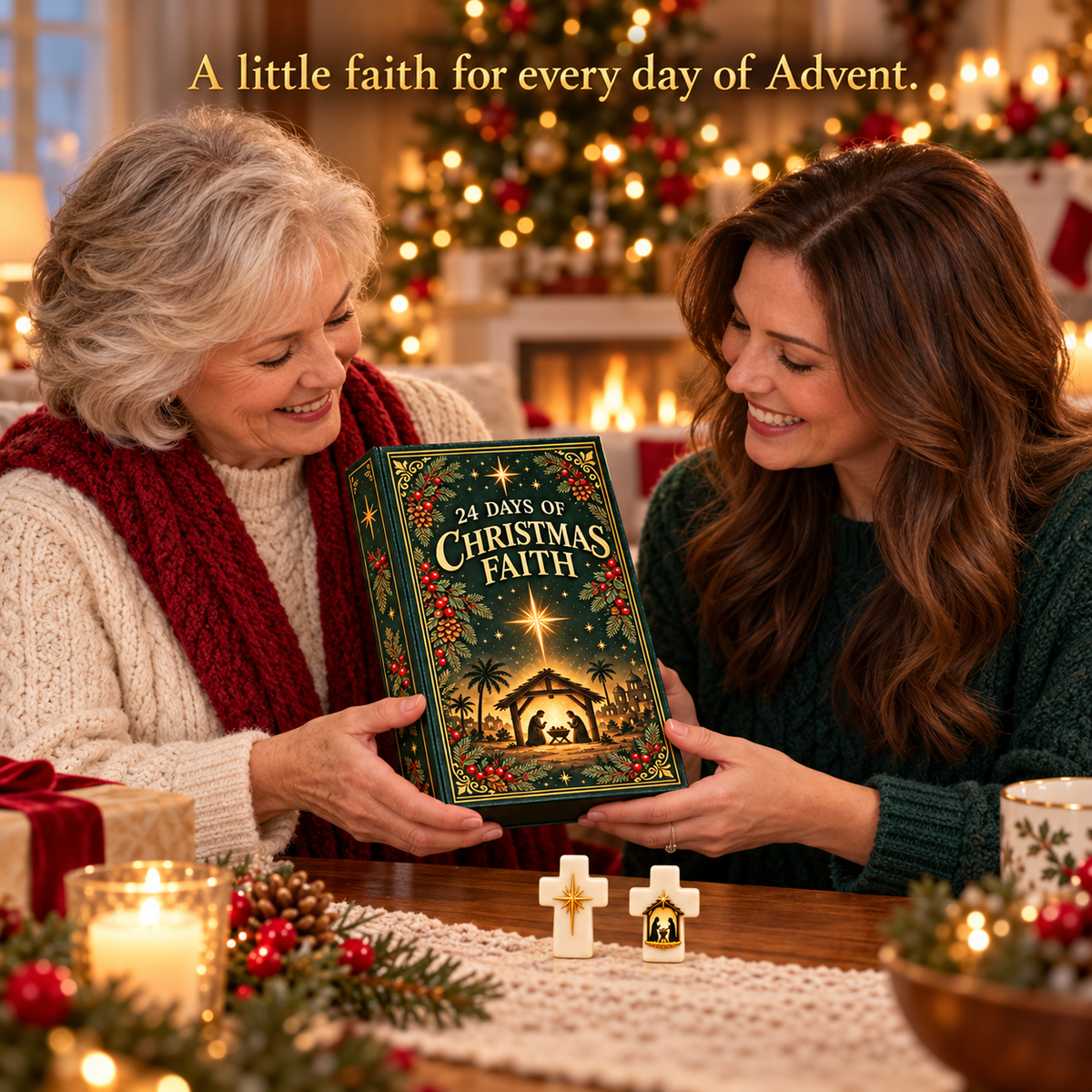 ✨✝️24 Days of Christmas Faith – Mini Cross Advent Calendar