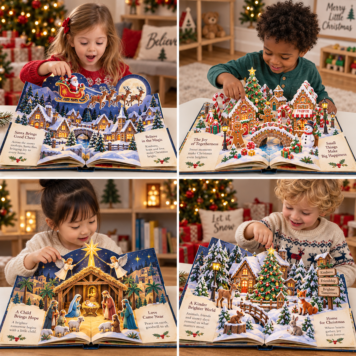 🎄Christmas Wonder Tales™ 3D Pop-Up Storybook-🎁The perfect Christmas gift for your little ones