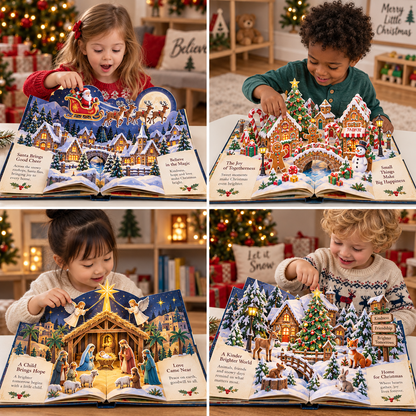 🎄Christmas Wonder Tales™ 3D Pop-Up Storybook-🎁The perfect Christmas gift for your little ones