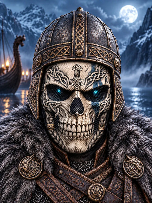 ⚔ Viking Skull Full-Face Mask – Unleash Your Inner Norse Warrior