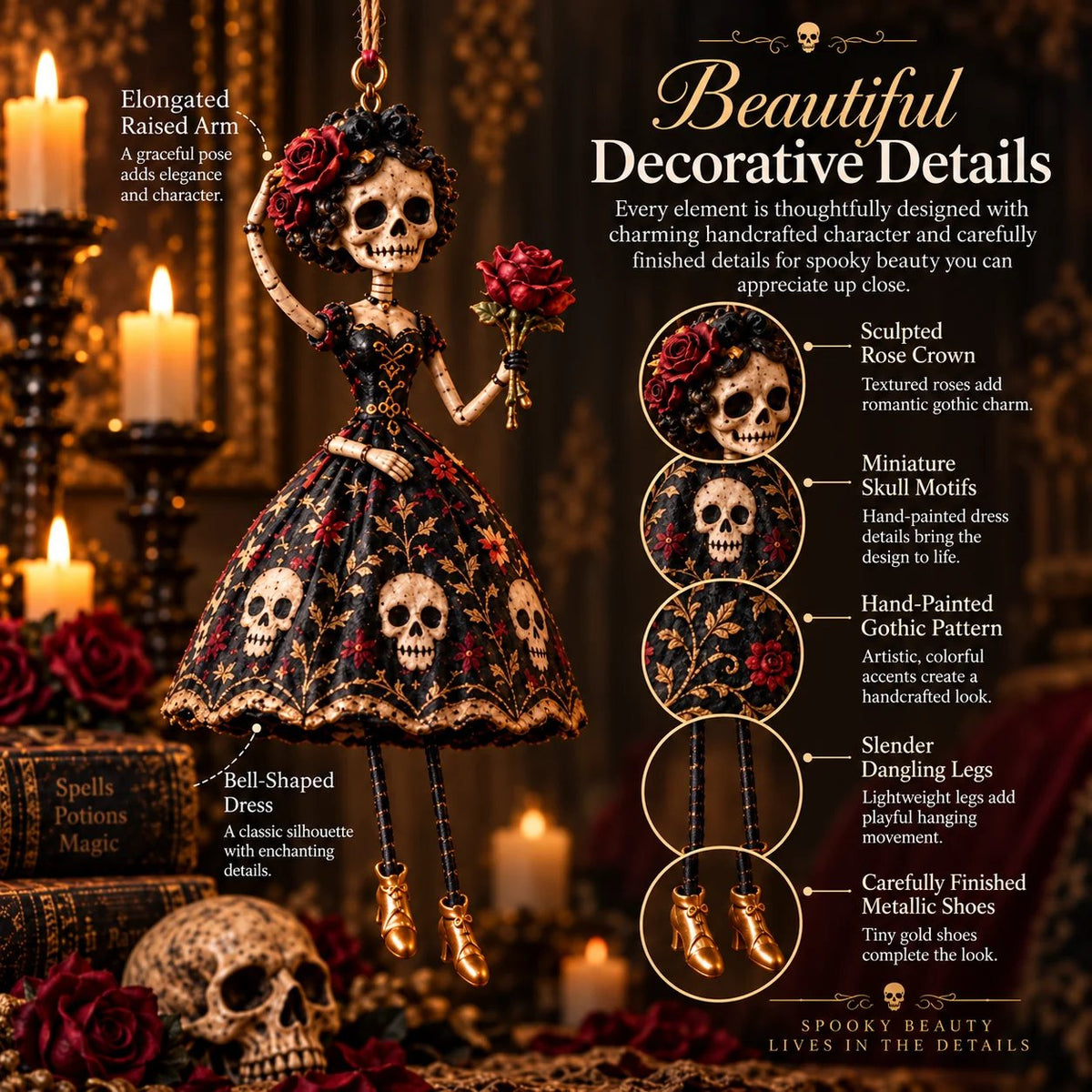 🔥😍Moonlit Maidens – Gothic Hanging Decor🖤🎃