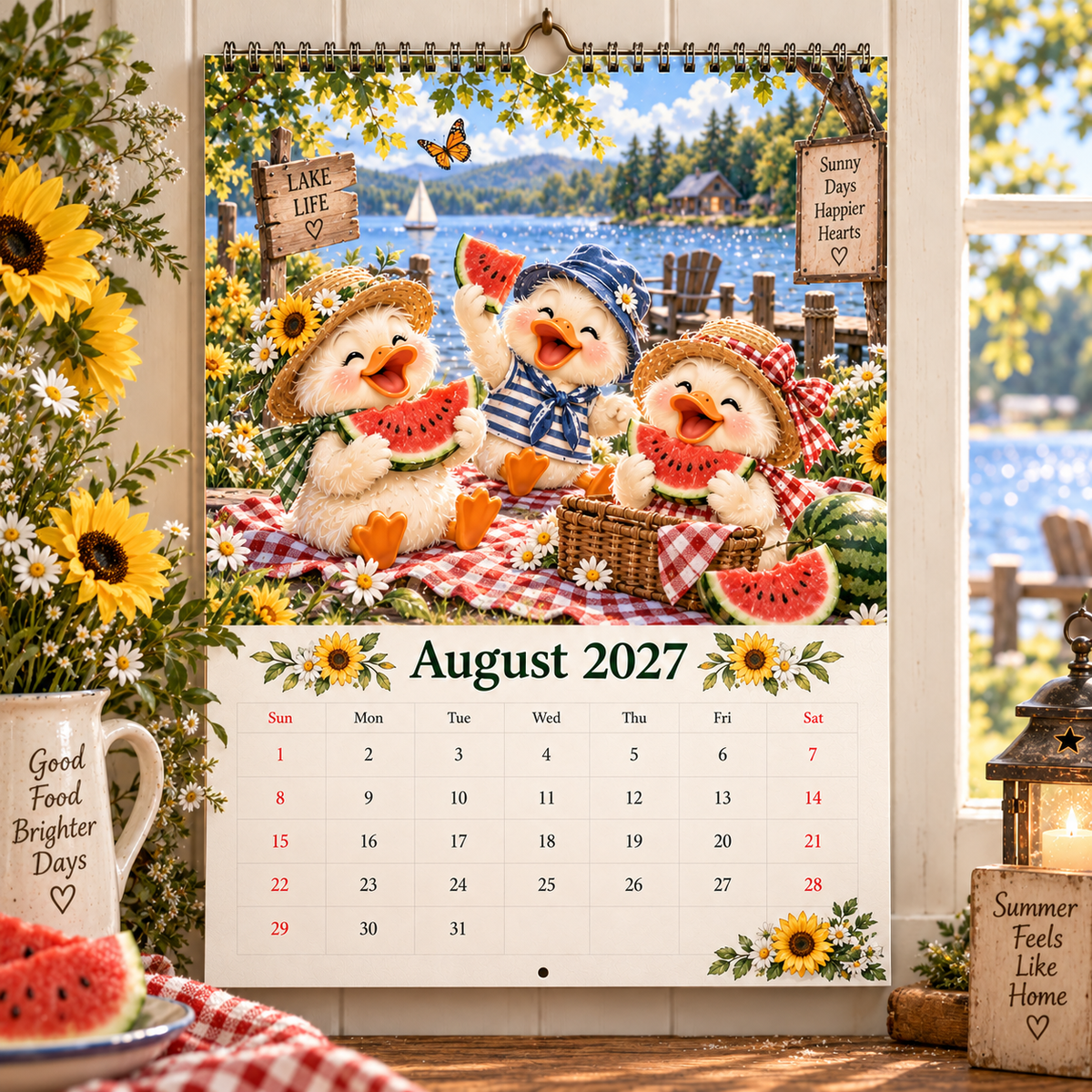 Duck Magic™ 2027 – 12 Month Illustrated Wall Calendar