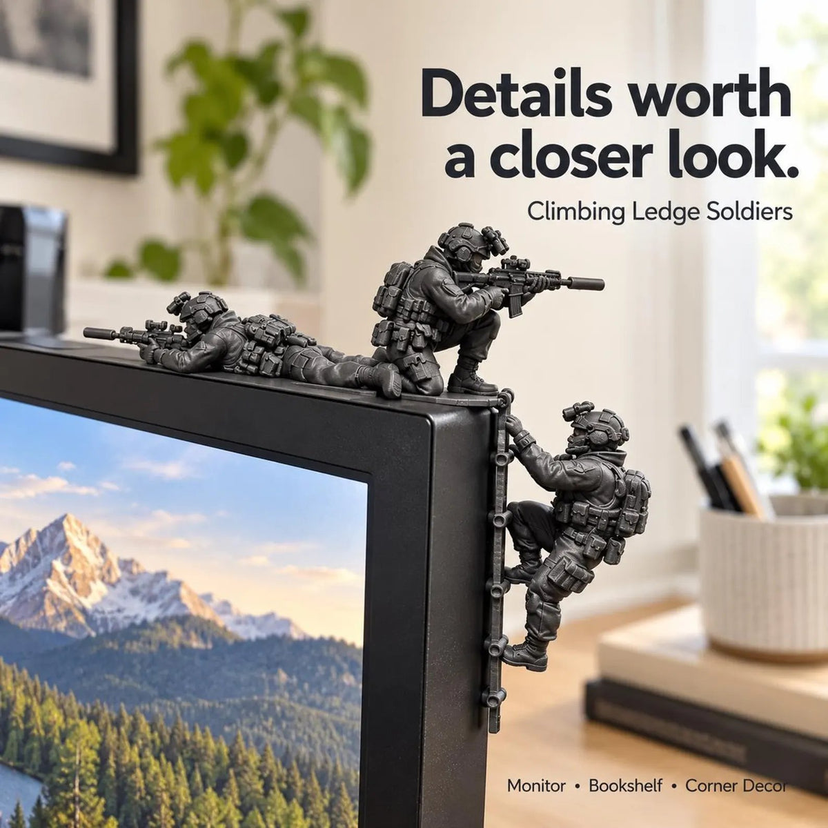 🪖Special Ops Desk Squad – Climbing Military Figurines