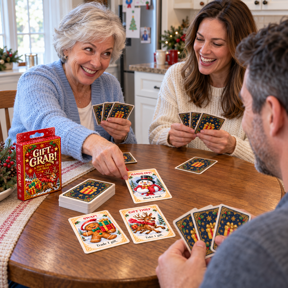 GIFT GRAB Christmas card game