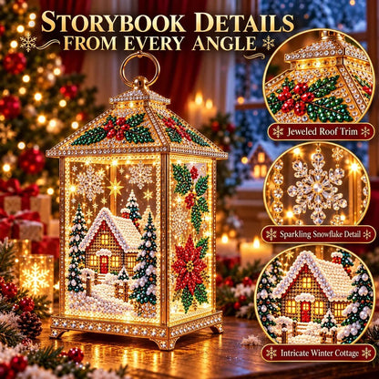✨ Christmas Glow — DIY Light-Up Diamond Art Lantern