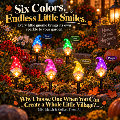 🔥 Last Day 50% OFF 🌈✨Magical Colorful Gnome Garden Stake Lights