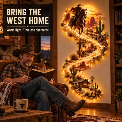 🔥Western Cowboy LED Wall Decor -✅Easy to assemble ✅Sturdiness