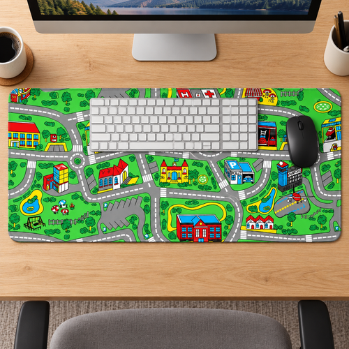 🎮Memory Mat™-💧Waterproof, Stitched Edges, 4 mm, Non-Slip Rubber Base