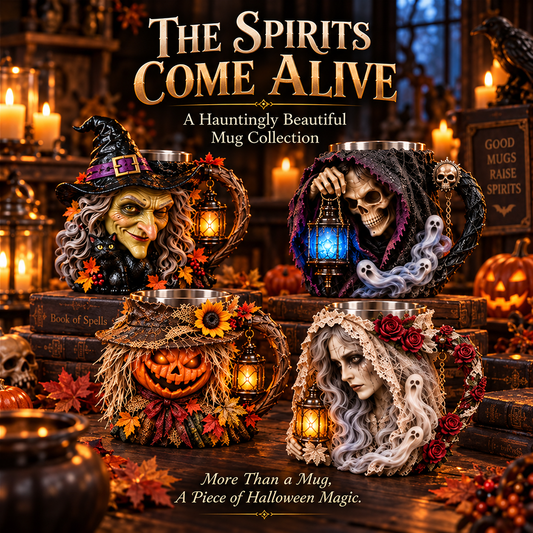 🎃Halloween Hot Sale -🧙‍♀️The Spirits Come Alive Spooky Sculpted Mug