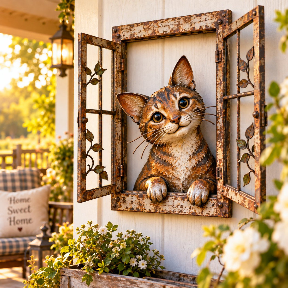 🪟Rustic Woodland Animal Window Wall Art🌿