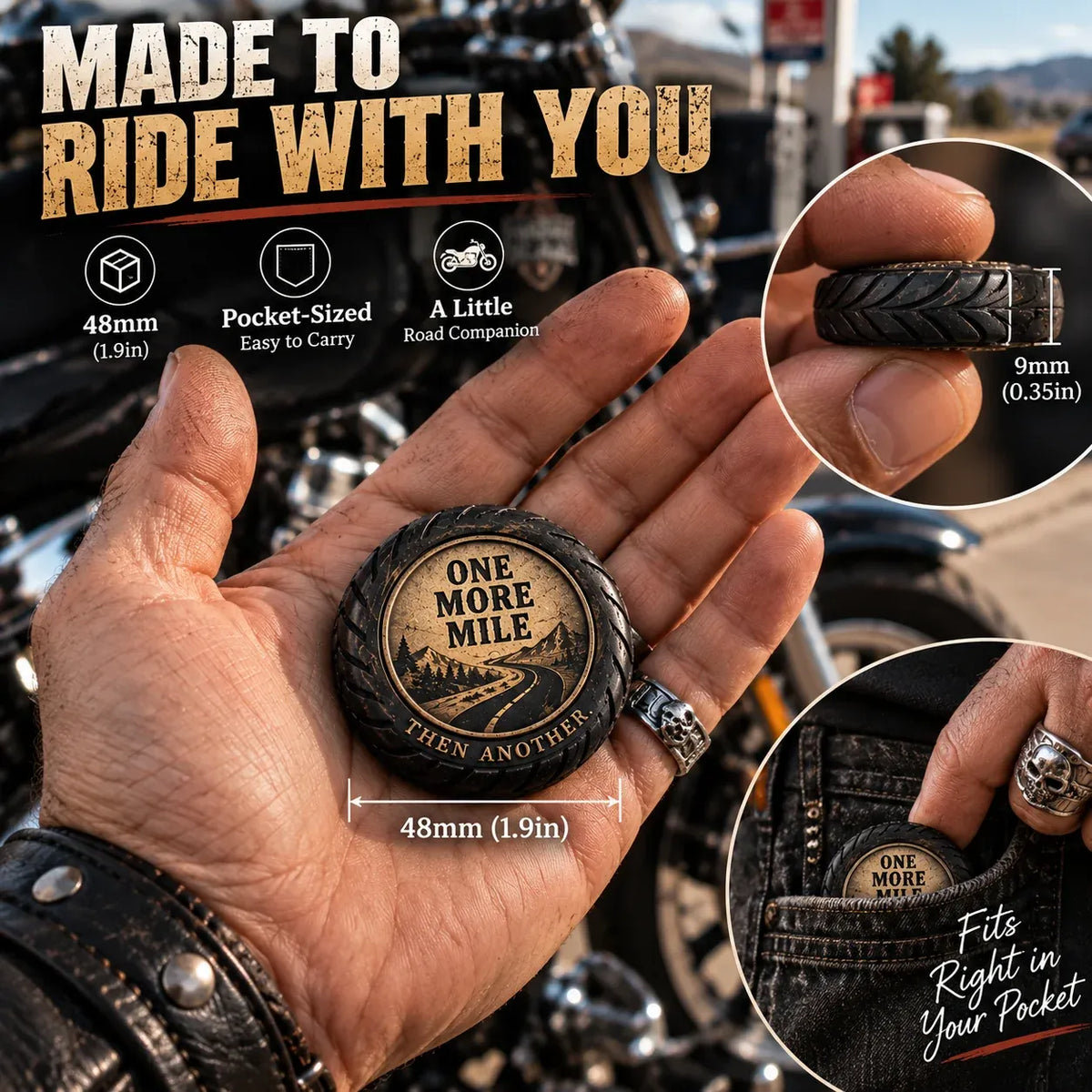 ⏰LAST DAY 50% OFF 🏍️💕 One More Mile™ Pocket Hug for Riders