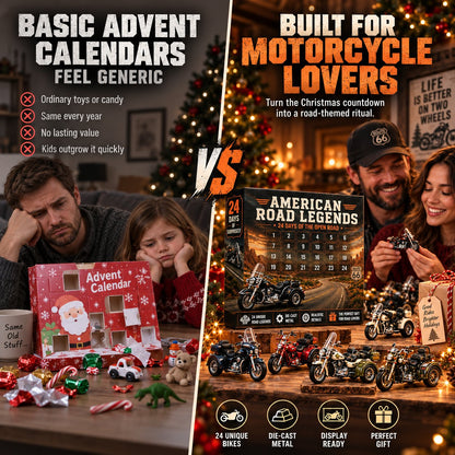 24-Day Motorcycle Advent Calendar | Premium Biker Holiday Gift 2D