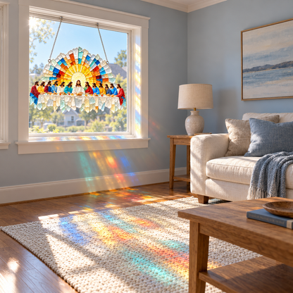 ✨ Grace in Light™ Last Supper Suncatcher 🌊☀️