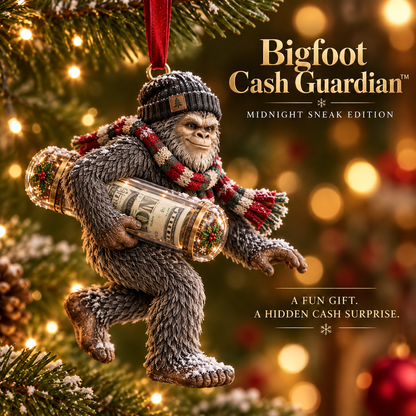 🎄👣 Bigfoot Cash Keeper™ – 15 Funny Christmas Cash Holder Ornaments 💵🎁