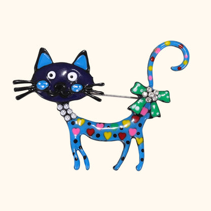 🐱 Broche de gato de dibujos animados – Un toque de fantasía para tus conjuntos