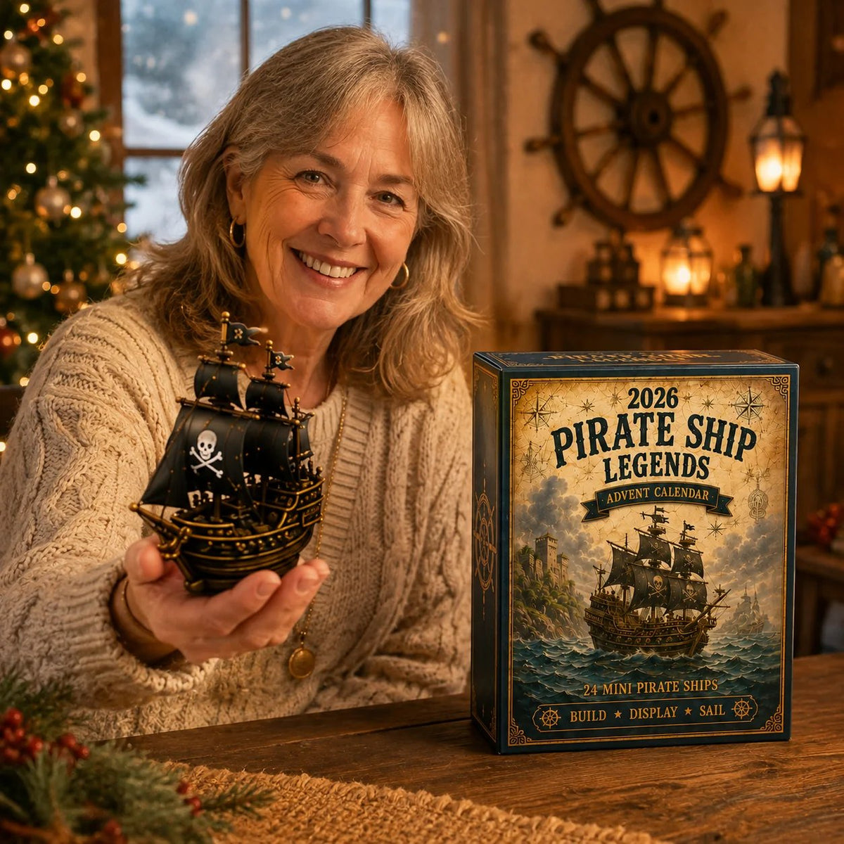 ⚓Pirate Ship Legends Advent Calendar 2026 –  Collector-Grade Miniature Ships