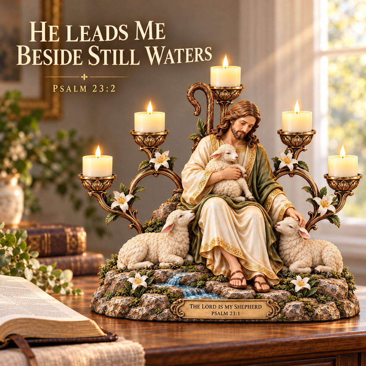 🙏Faith at Home — Christian Prayer Candleholder Collection