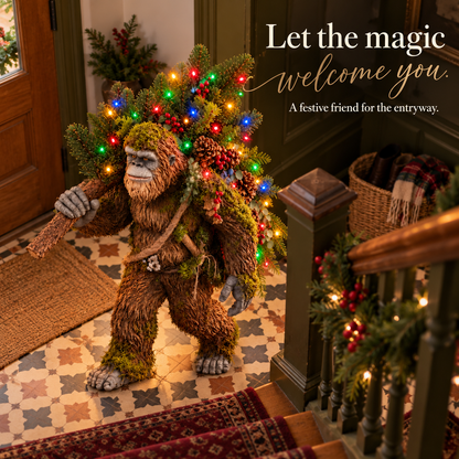 🎄 Woodland Bigfoot – Lighted Christmas Porch Decor