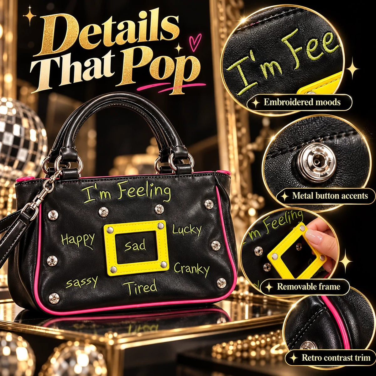 🔥 Y2K Mood Shoulder Bag – Change Your Mood, Change Your Style!