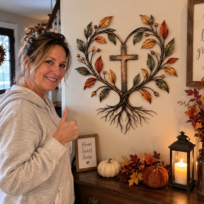 ✝️🌳Faith & Roots Tree of Life Cross Wall Decor