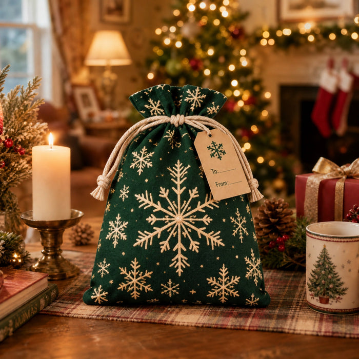 Snowflake gift sack