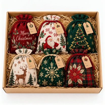 ✨6 Pcs Christmas Gift Sacks-🎁Best Gift For Your Family & Friends!