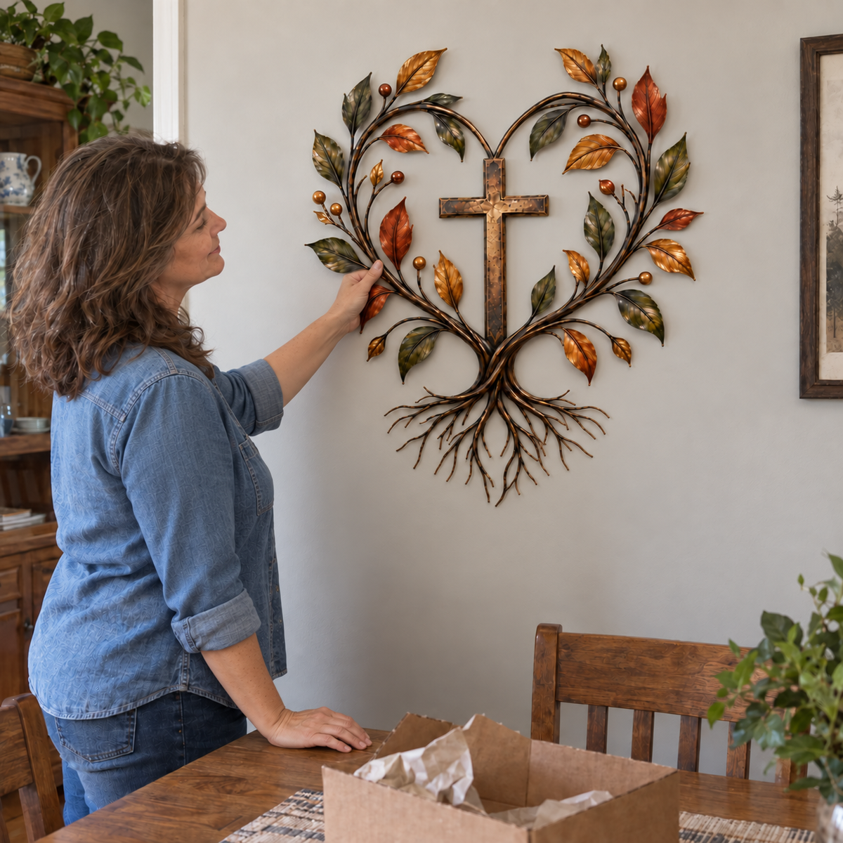 ✝️🌳Faith & Roots Tree of Life Cross Wall Decor