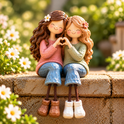 ❤️Forever Together™ Sisters & Best Friends Heart Figurine