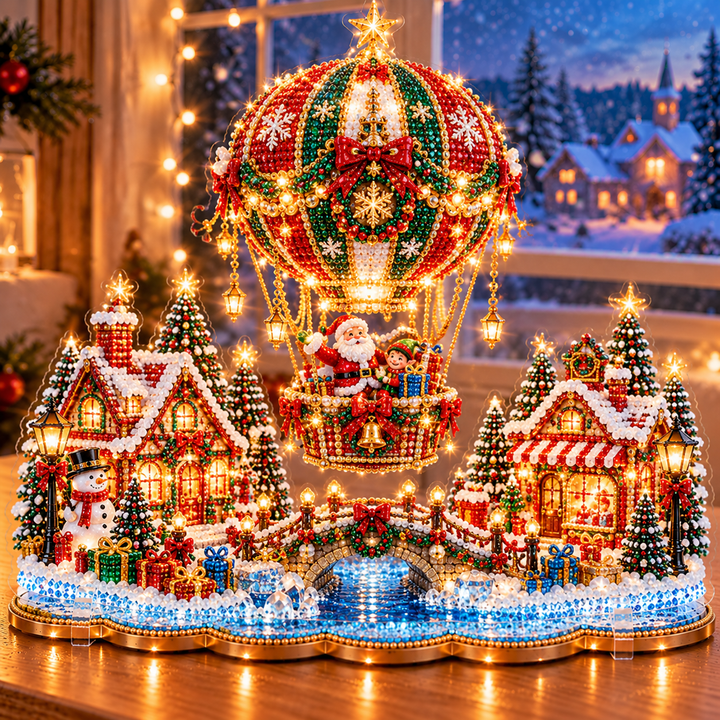 Christmas Balloon diamond art scene