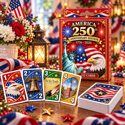 🇺🇸 America 250th Anniversary UNO Card Game — 1776–2026 Commemorative Edition