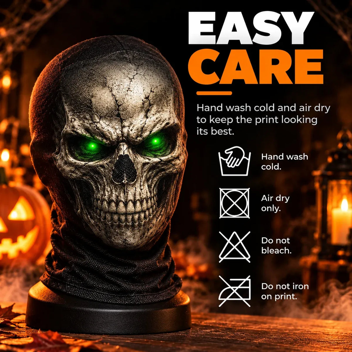 🔥 Halloween Sale: 49% OFF –🎃 Custom Faux 3D Halloween Balaclava | Breathable Stretch Full-Face Mask for Parties & Cosplay 👻