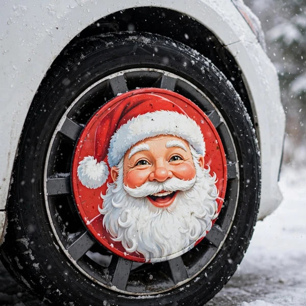 ✨Holiday Wheels™ Festive Car Wheel Cover -🚗Festive Style for Compact Cars & Small Sedans