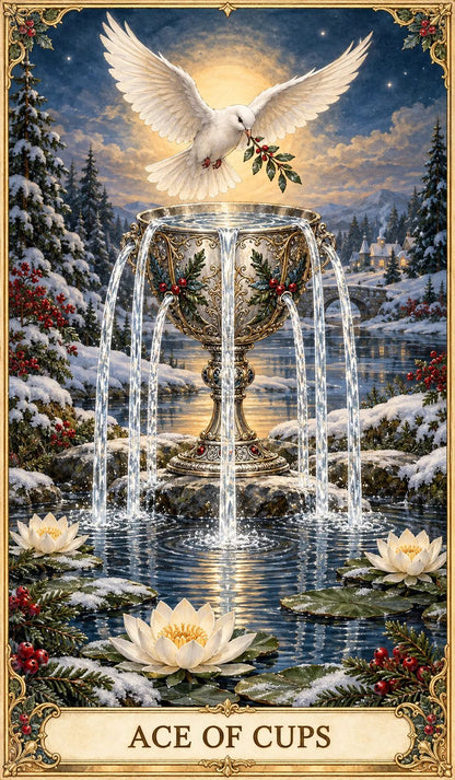 🔥The Enchanted Holiday Tarot – 78 Cards & 12 Days of Rituals🎉