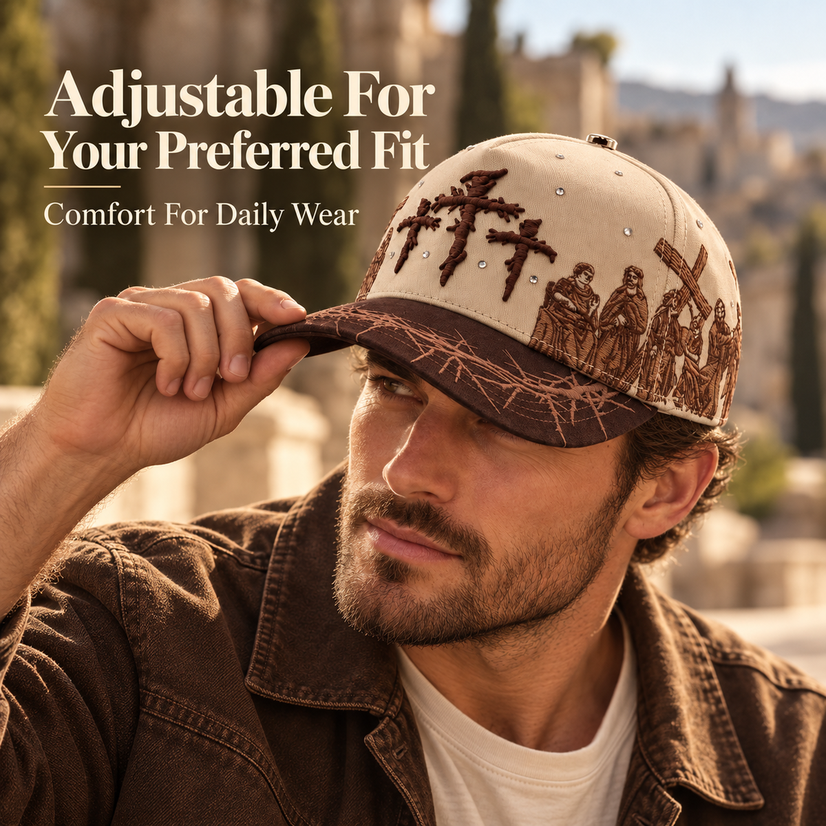 ✝️Viacrucis Brown Faith-Inspired Cap