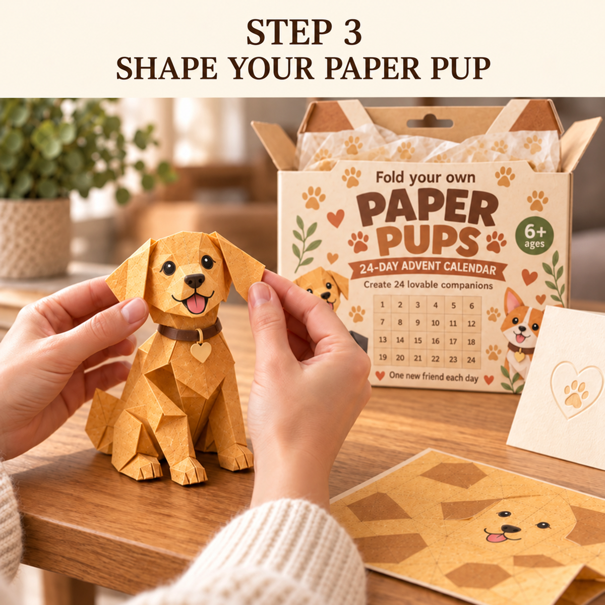 🎃3D DIY Dog Paper-💕Step-by-Step Guide Included