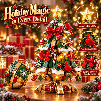 🔥 Last Day 50% Off 🔥 Egg-to-christmas Tree™ Magical Transforming Toy – Cardinal Christmas Tree Holiday Gift 🎄🎁✨